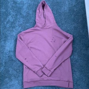 Rose distressed forever 21 hoodie✨